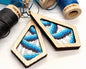 Pathways Bargello Earrings Eucalypt
