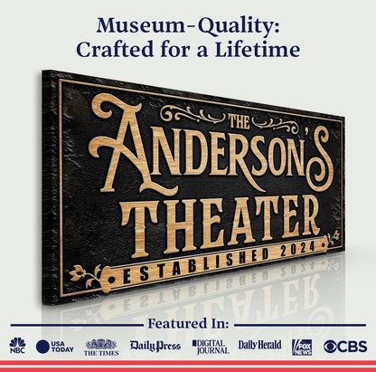 Personalized Theater Sign