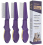Pet Flea Comb Stainless Steel Teeth Detangling Grooming Tool Dogs Cats