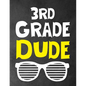 3rd Grade Dude: Funny Back To School notebook, Gift For Girls and Boys,109 College Ruled Line Paper, Cute School Notebook, School Composition Notebook - Paperback