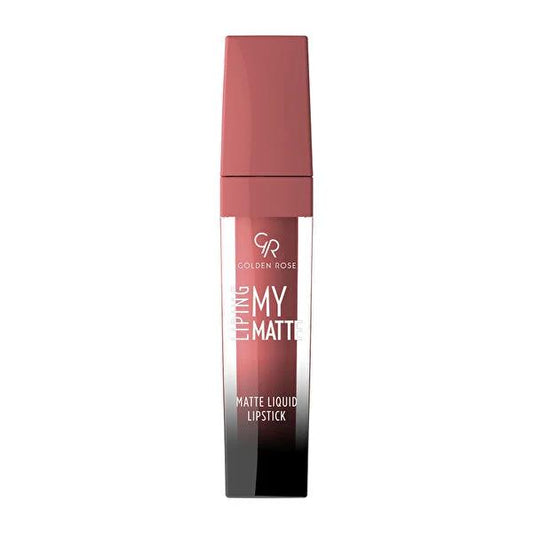 Golden Rose Matte Lip Ink - Long-Lasting Liquid Lipstick for Vibrant Color