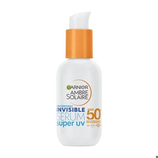 Garnier Ambre Solaire Invisible Serum Super UV Daily Sunscreen Serum SPF50+ - Non-Greasy, Invisible Finish, 1.01 fl oz