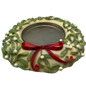 Mistletoe Pillar Candle Wreath
