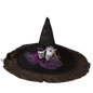 Fabric Halloween Witches Hat - Skulls