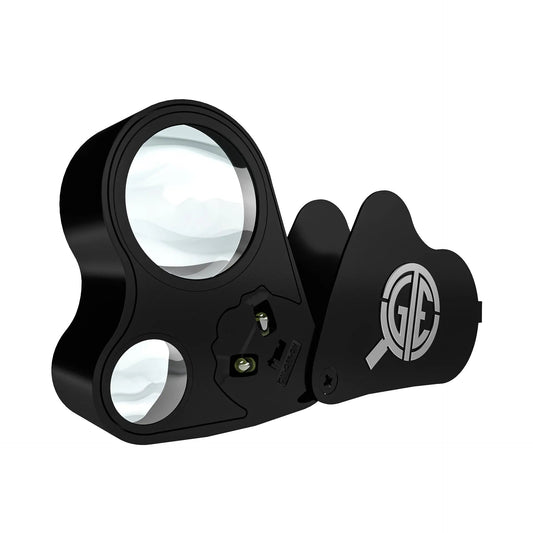 GTE 30X 60X Illuminated Jewelers Eye Loupe Foldable Magnifier Bright LED Light