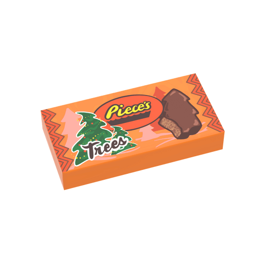 Pieces Christmas Trees - Christmas Candy - Custom Printed - Made Using a LEGO® Part