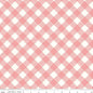 Pink Coral Lori Holt Bee Ginghams Cotton Wideback Fabric per yard