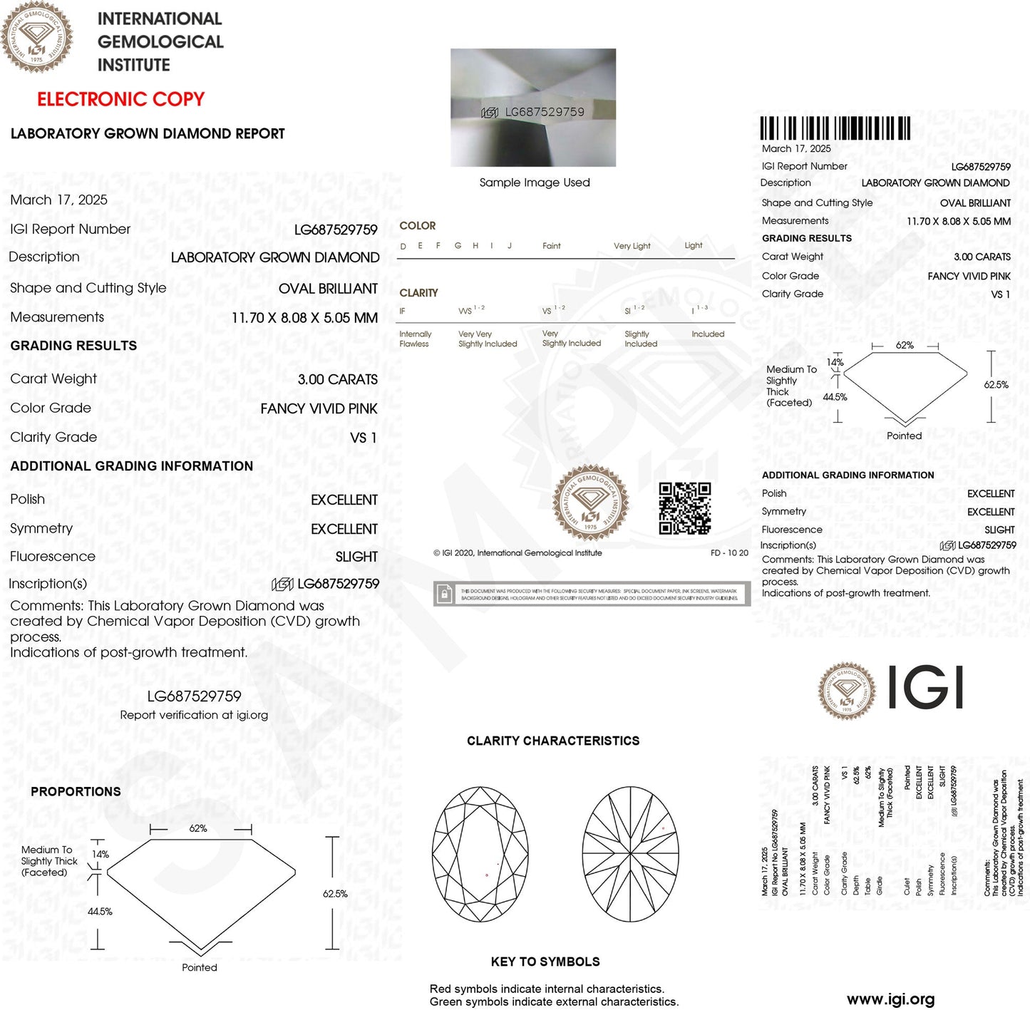 IGI Certified Lab Grown Pink White Diamond Designer Engagement Ring