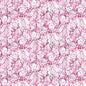 Pink Floral Daphne 44"/45" Cotton Fabric Per Yard