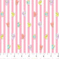 Pink Strips Springtime Squishmallows Cotton 44"/45" Fabric Per Yard
