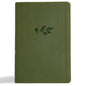 CSB Giant Print Reference Bible, Digital Study Edition, Olive Leathertouch, Indexed - Imitation Leather