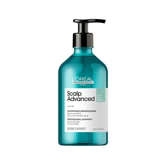 L'Oreal Professionnel Paris Anti-Dandruff Shampoo for Oily Scalp - 500ml Professional Hair Care
