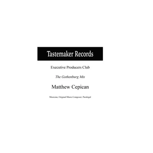 Tastemaker Records Executive Producers Club The Gothenburg Mix - Hardcover