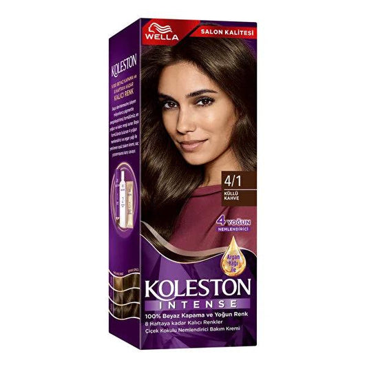 Wella Koleston Intense Hair Dye - Long-Lasting Color with Argan Oil, 100% Gray Coverage
