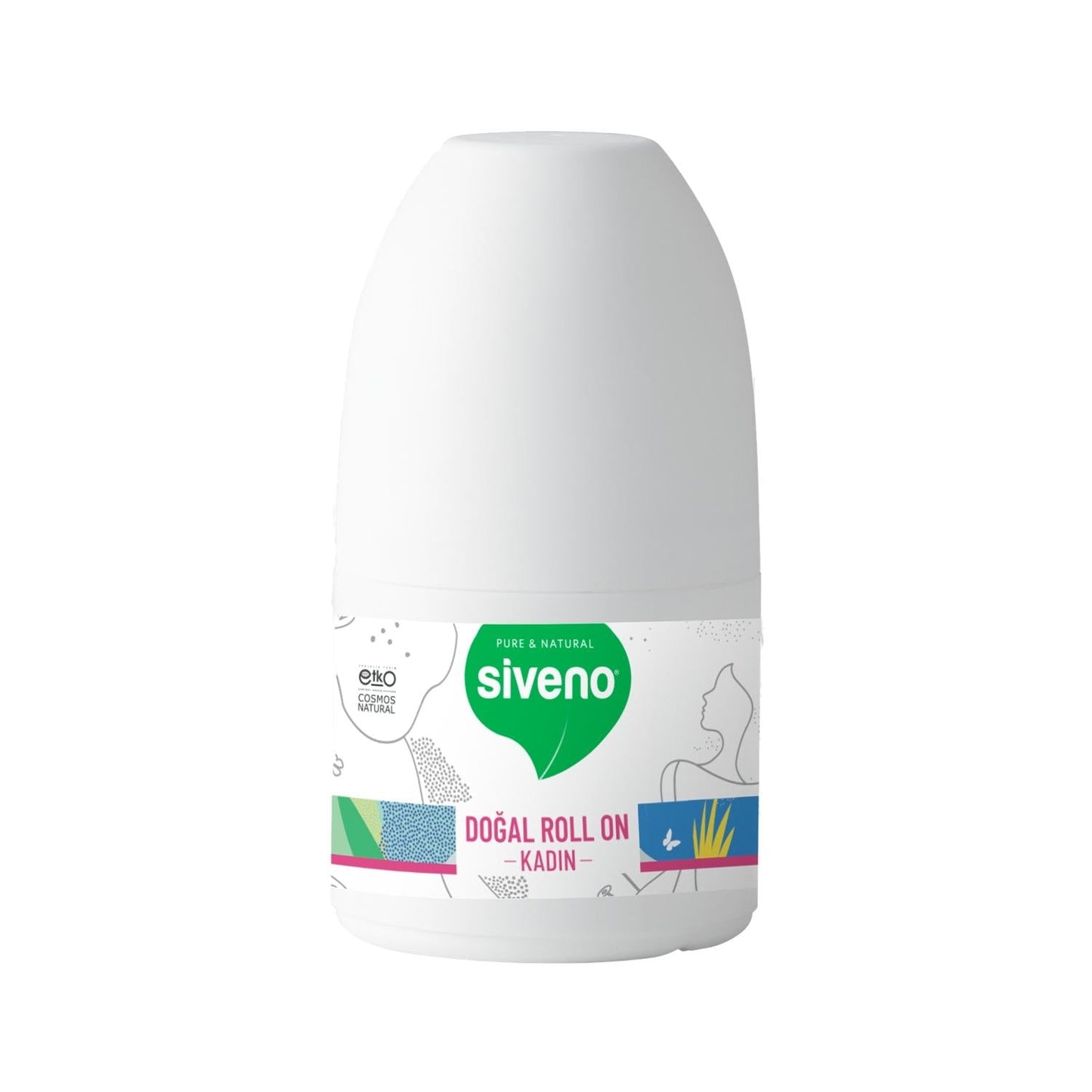Siveno Natural Roll-On Deodorant for Women - Aluminum Free, Vegan & Hypoallergenic - Odor Control & Sensitive Skin Friendly