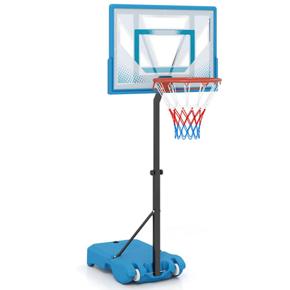 Pool Basketball Hoop with Adjustable Height and Weighted Base