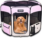 Pop Up Dog Playpen Portable Foldable Pet Exercise Pen Indoor Outdoor Puppy Travel