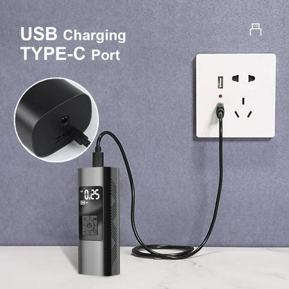 Portable Rechargeable Wireless Electric Tire Inflator