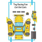 Toy Racing Fun Cut Out Cars: Cut - Paste - Play With Paper Cars - Educational Fun For Kids - Paperback