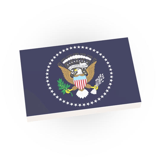 Presidential Flag - United States - Custom Printed 2x3 Tile - Made Using LEGO® Parts