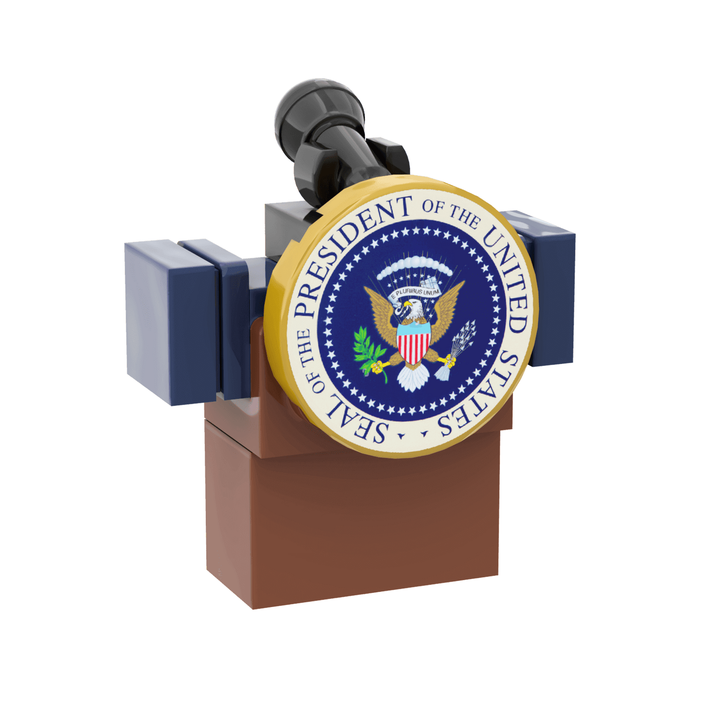 Presidential Podium - Minifig Scale - Custom Printed Set - Made Using LEGO® Parts