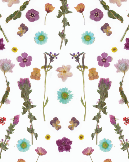 Pressed Fresh Version 02 Wallpaper, purple and blue