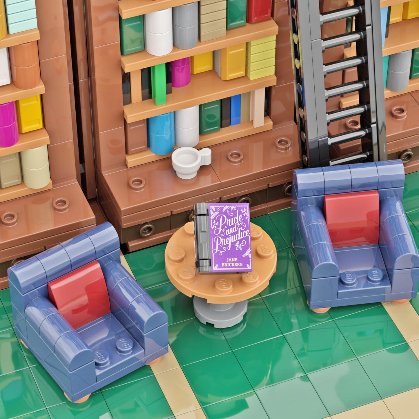 "Pride and Prejudice" Book - Custom Printed Minifig Scale - Made using LEGO® Parts
