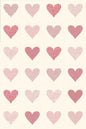 Printworks Flirt Unbleached Red Hearts Moda Digital Panel