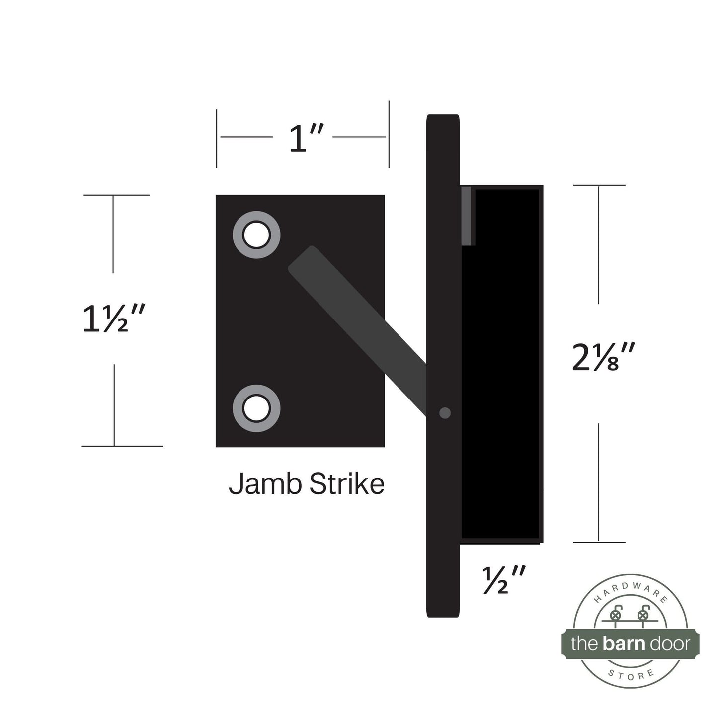 Barn Door Stainless Steel Privacy Latch