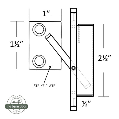 Barn Door Stainless Steel Privacy Latch
