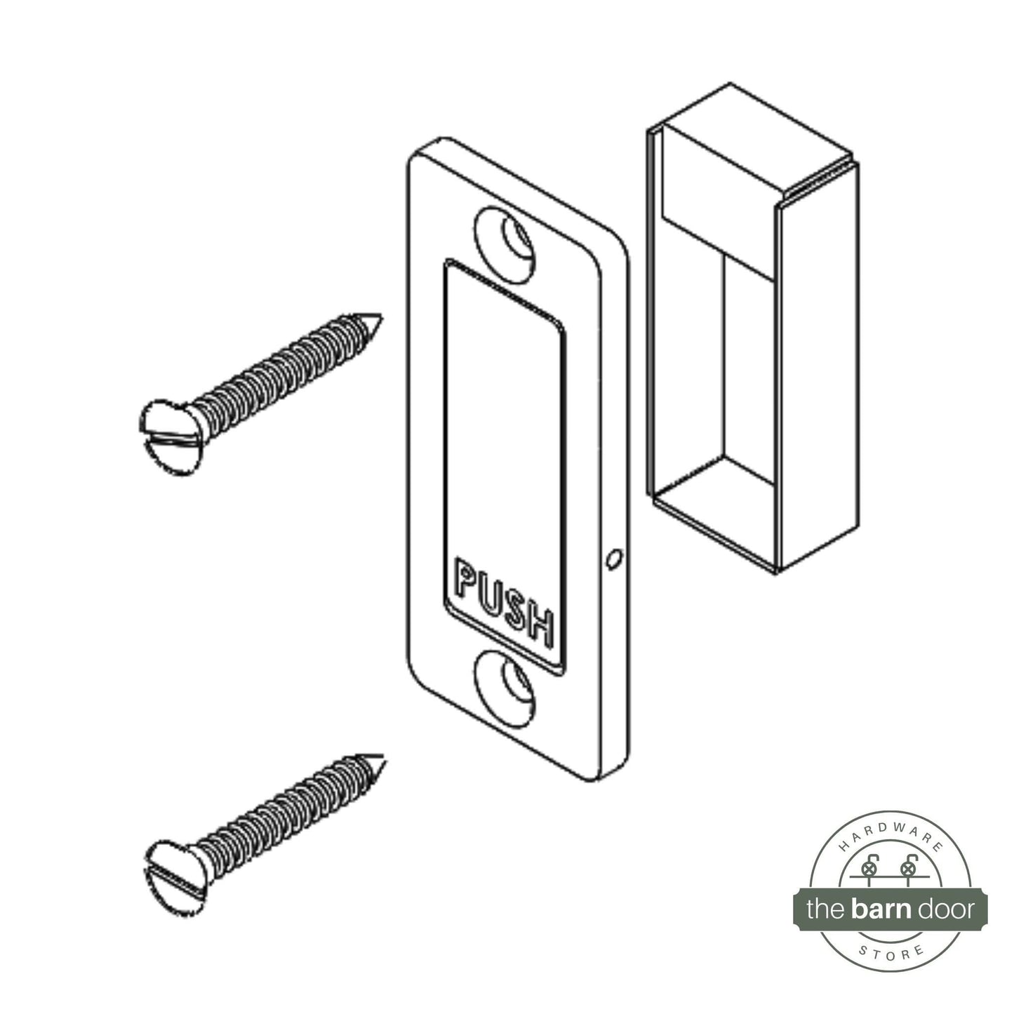 Barn Door Stainless Steel Privacy Latch