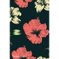 Password Book: Include Alphabetical Index With Black Seamless Floral Pattern - Paperback