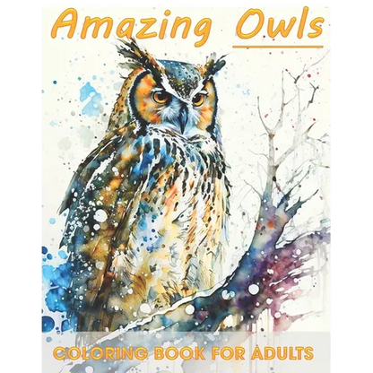 Owl Coloring Book for Adults: Relaxation and Stress Relief For Bird Lovers - Paperback