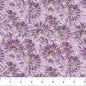Purple Floral Texture Flourish Cotton 44"/45" Fabric Per Yard
