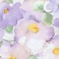 Purple Violet Flower Wash Cotton Wideback Fabric per yard