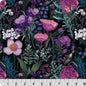 Purple Whispering Blooms Secret Garden Quilting Cuddle Fabric Per Yard