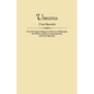Virginia Vital Records, from the Virginia Magazine of History and Biography, the William and Mary College Quarterly, and Tyler's Quarterly - Paperback