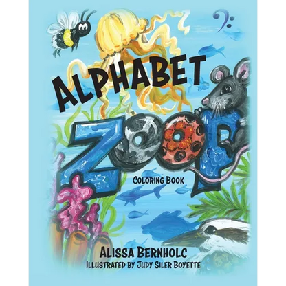 Alphabet ZooP Coloring Book: Zoological Poetry From A to Z - Paperback