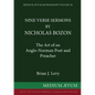 Nine Verse Sermons by Nicholas Bozon - Paperback