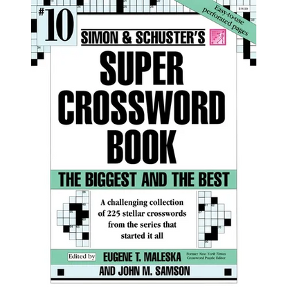 Simon & Schuster Super Crossword Puzzle Book #10 - Paperback