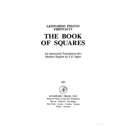 The Book of Squares - Hardcover