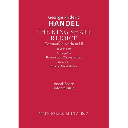The King Shall Rejoice, HWV 260: Vocal score - Paperback
