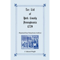 Tax List of York County, Pennsylvania, 1779 - Paperback