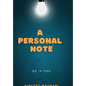 A Personal Note - Paperback