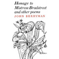 Homage to Mistress Bradstreet - Paperback