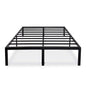 Queen size Modern Heavy Duty Black Metal Platform Bed Frame