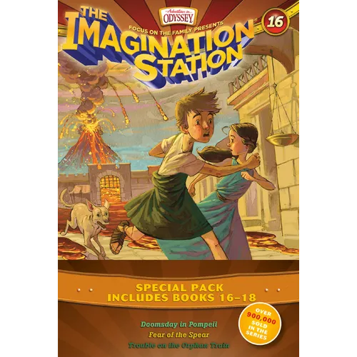 Imagination Station Books 3-Pack: Doomsday in Pompeii / In Fear of the Spear / Trouble on the Orphan Train - Paperback