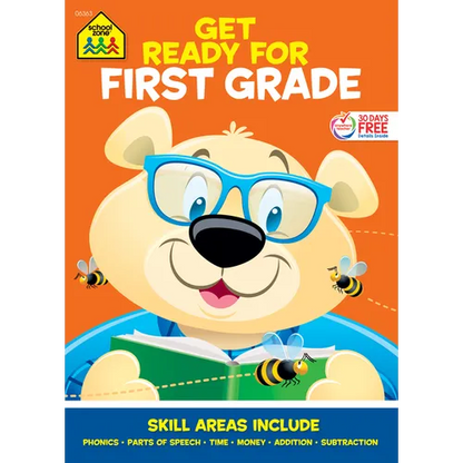 School Zone Get Ready for First Grade Workbook - Paperback