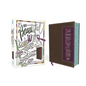 Niv, Beautiful Word Coloring Bible and 8-Pencil Gift Set, Leathersoft, Brown: Hundreds of Verses to Color - Imitation Leather