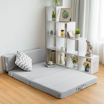 Queen size 4-inch Thick Folding Guest Bed Mattress